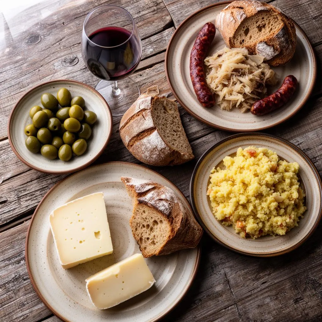 Almoço regional tradicional da Beira Interior